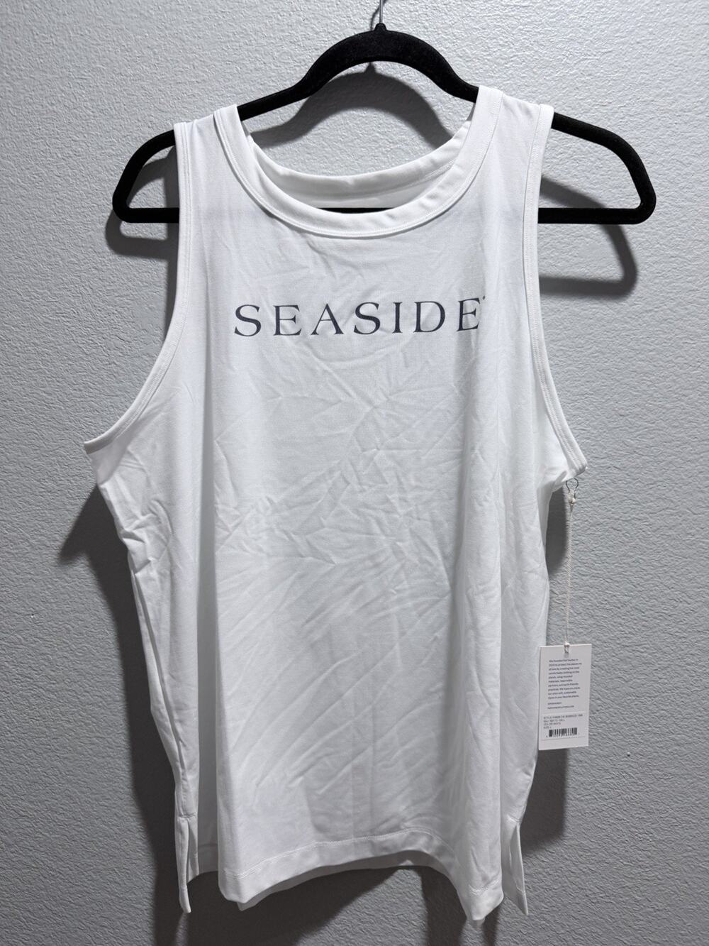 Fair Harbor Seaside Tank Top W/UPF 50+ Sustainable Athleisure Crewneck Large